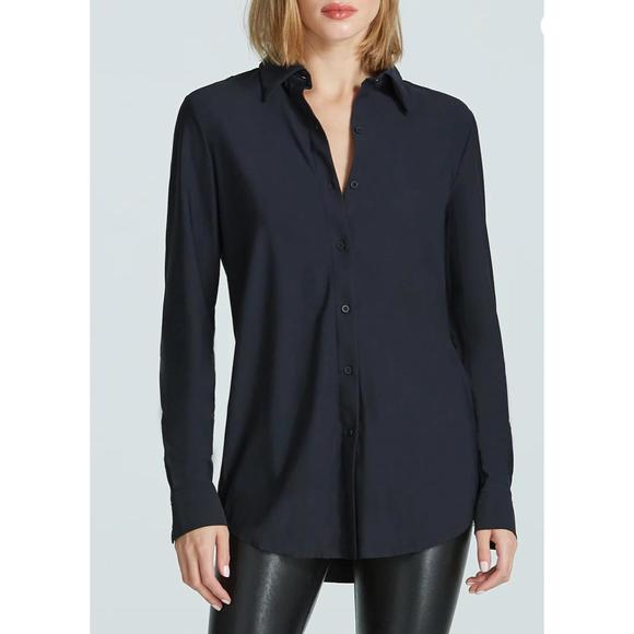 NEW COMMANDO classic oversized button down shirt in black - Picture 1 of 3